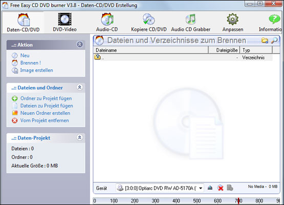 Free Easy CD DVD Burner 3.8