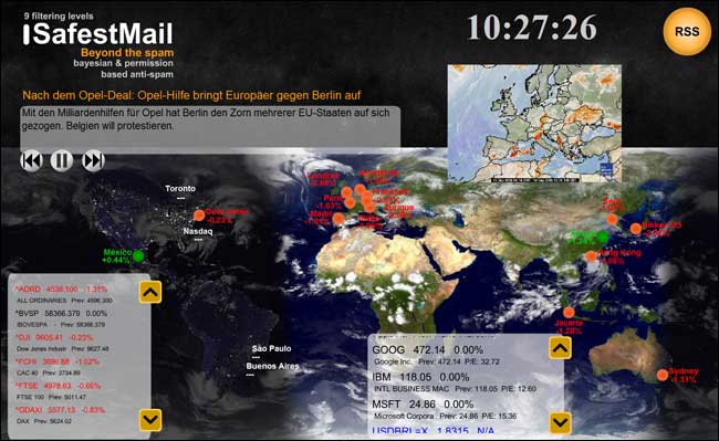 SafestMail RSS Screensaver