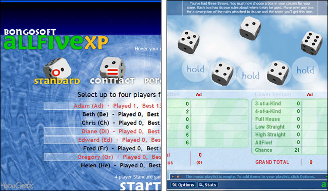 Screenshot AllFive XP