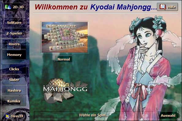 Screenshot Kyodai Mahjongg