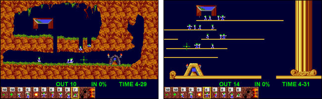 Screenshot Lemmings 32K